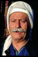 Druze wearing traditional headcover