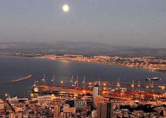 clair de lune sur Haifa